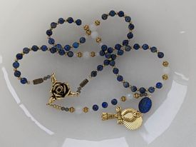 Création de rosaire bleu - Caen